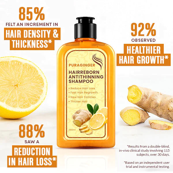 PuraGinger PRO HairReborn AntiThinning Shampoo